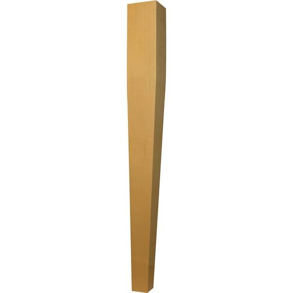 34 1/2 x 3 1/2 Tapered (2-sided) Kitchen Island Leg in Hickory, Osborne Wood Products, Mfr#: 1482H
